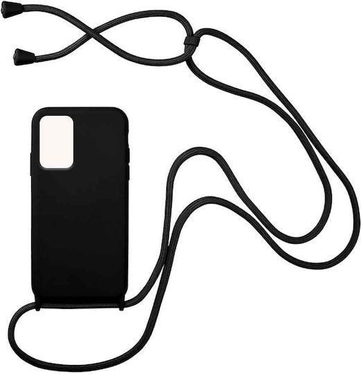 Sonique Carryhang Back Cover Silicone 0.5mm with Strap Dark Blue (Redmi Note 11 / 11S 4G)