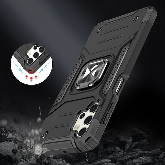 Wozinsky Ring Armor Back Cover Plastic Gold (Galaxy A23)