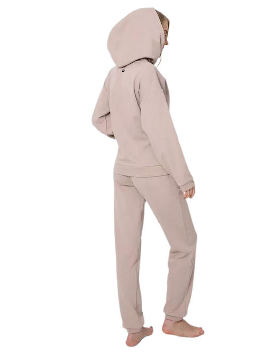 Aruelle Winter Women's Pyjama Set Cotton Beige Kenny