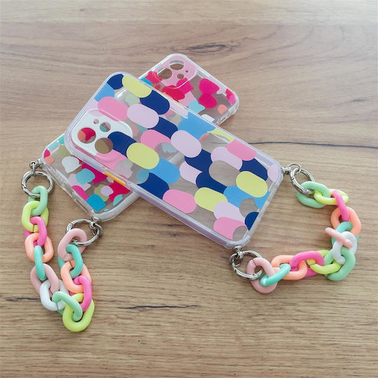 Hurtel Color Chain Flexible Back Cover Plastic / Silicone Multicolour (iPhone 8/7 Plus)