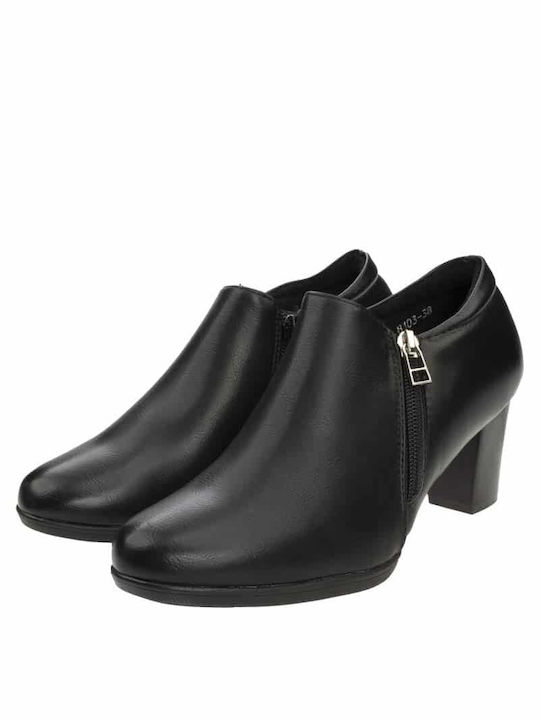 M&M Damen Knöchelstiefel Schwarz