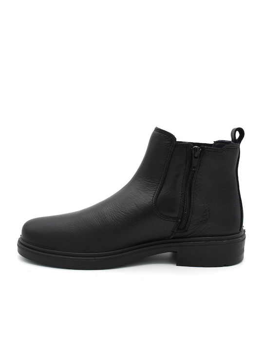 Leder Schwarz Herrenstiefel Anatomisch
