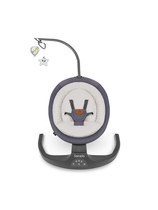 Lionelo Elektrisch Baby Relax Ralf mit Musik Gray für Kind bis 9kg