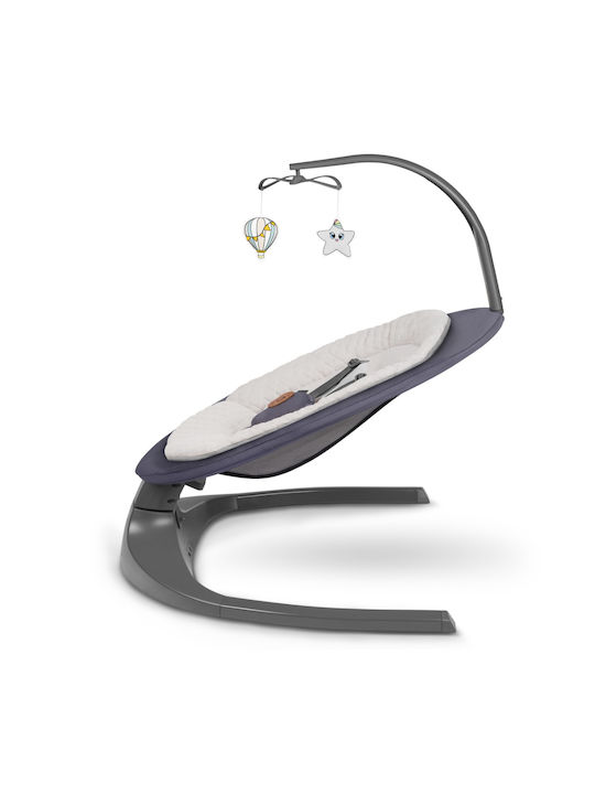 Lionelo Elektrisch Baby Relax Ralf mit Musik Gray für Kind bis 9kg