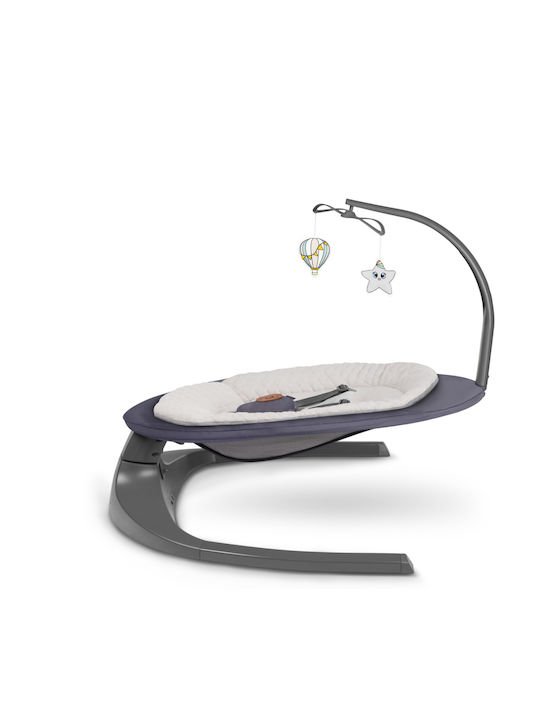 Lionelo Elektrisch Baby Relax Ralf mit Musik Gray für Kind bis 9kg