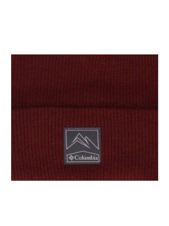 Columbia Whirlibird Beanie Unisex Σκούφος Πλεκτός σε Μπορντό χρώμα