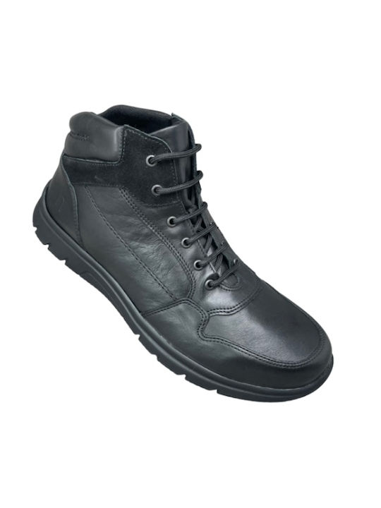 Smart Steps Men's Leather Boots Black