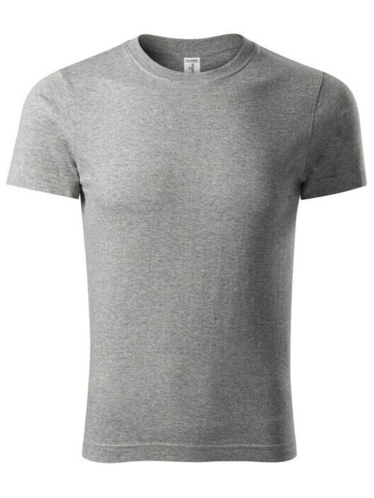 Adler Ανδρικό Διαφημιστικό T-shirt Κοντομάνικο σε Γκρι Χρώμα