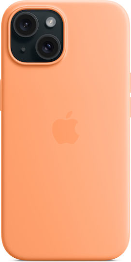 Apple Back Cover Silicone Orange (iPhone 15)