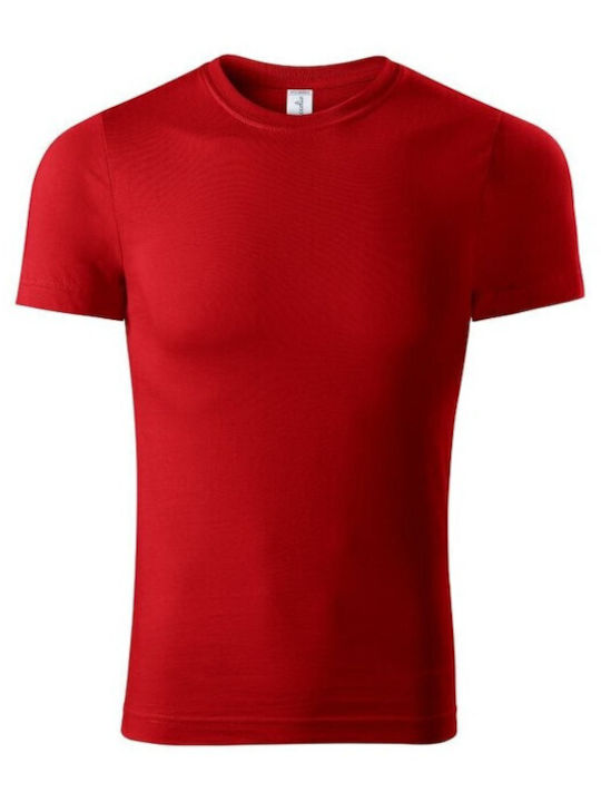 Adler Ανδρικό Διαφημιστικό T-shirt Κοντομάνικο σε Κόκκινο Χρώμα