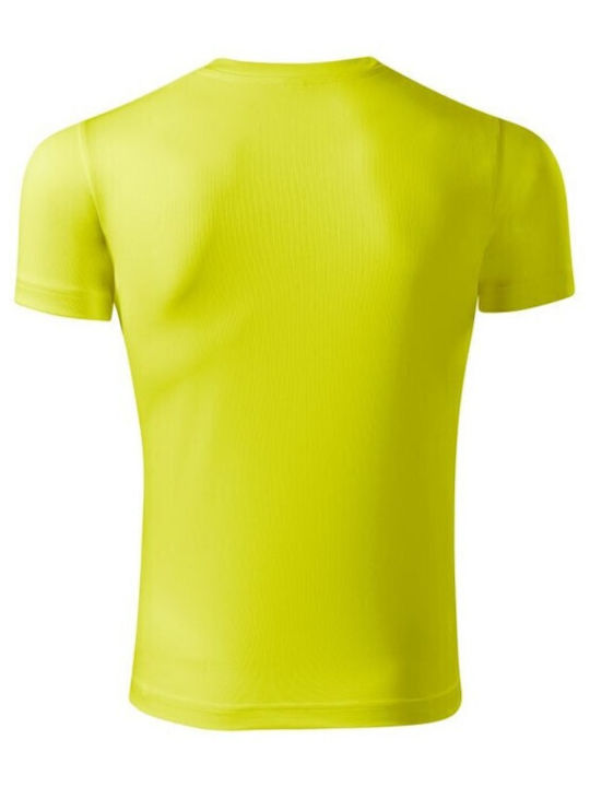 Adler Ανδρικό Διαφημιστικό T-shirt Κοντομάνικο σε Κίτρινο Χρώμα