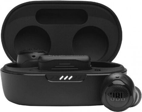 JBL Quantum TWS AIR In-Ear Bluetooth-Freisprecheinrichtung Kopfhörer mit Ladeetui Schwarz