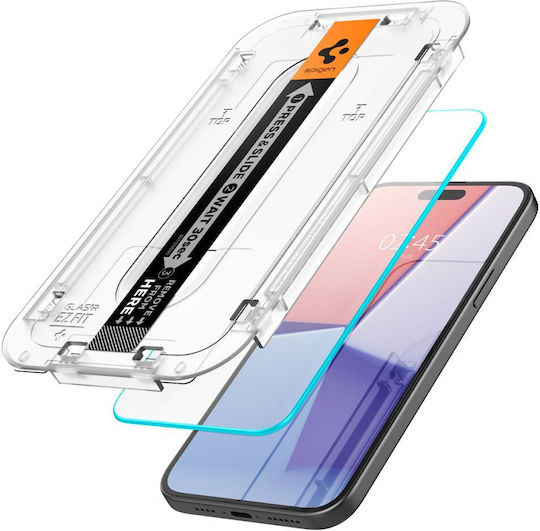 Spigen Glas.tr Ez Fit Apple iPhone 15 16 Transparent
