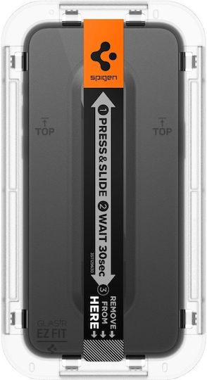 Spigen Full Face Tempered Glass 2pcs Black (iPhone 15)