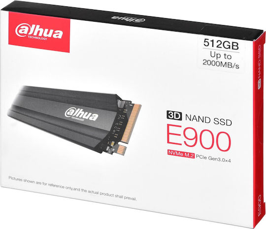 Dahua E900 SSD 512GB τύπου M.2 με σύνδεση PCI Express 3.0 και Ψύκτρα DHI-SSD-E900N512G