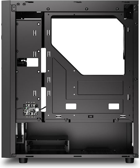 Sharkoon RGB Wave Gaming Midi Tower Computer Case with Side Window Black