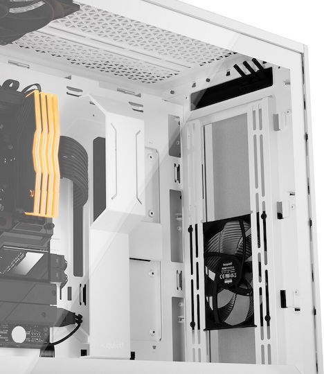 Be Quiet Shadow Base 800 DX Gaming Midi Tower Computer Case with Side Window and RGB Lighting White