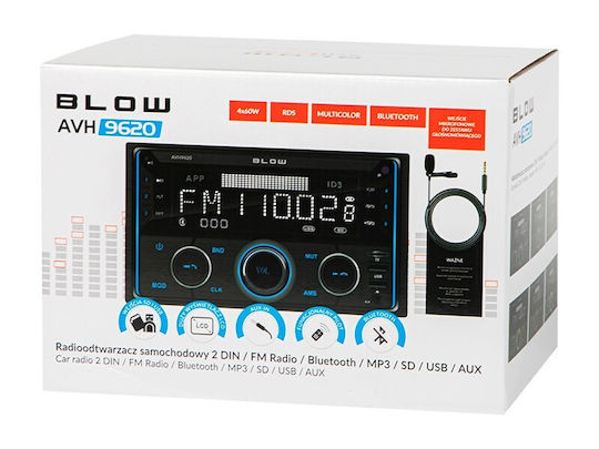 Blow Auto-Audiosysteme 2 DIN (Bluetooth/USB/AUX) mit Touchscreen 2.8"