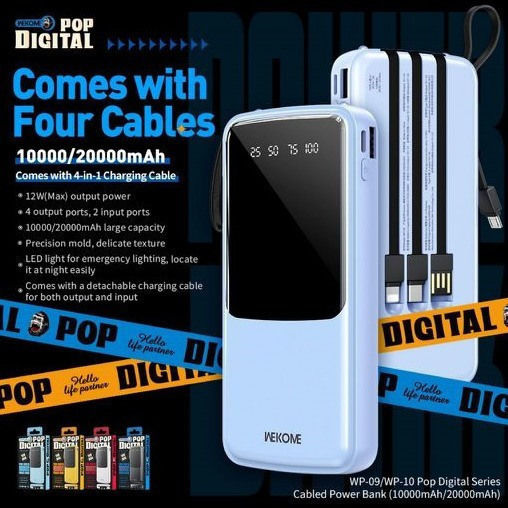 WK WP-10 Power Bank 20000mAh 12W Gelb
