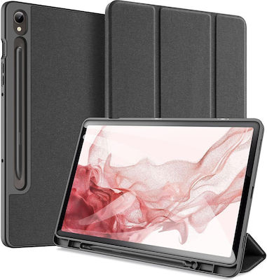 Dux Ducis Domo Flip Cover Plastic / Piele artificială Negru (Galaxy Tab S9)