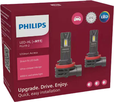 Philips Lămpi Autoturismului Ultinon Access H11 LED 6000K Alb rece 12V 20W 2buc