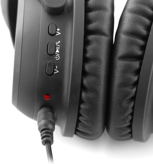 Plugger NRH30 Безжични / Жични Over Ear Слушалки с 10 часа Работа Черни