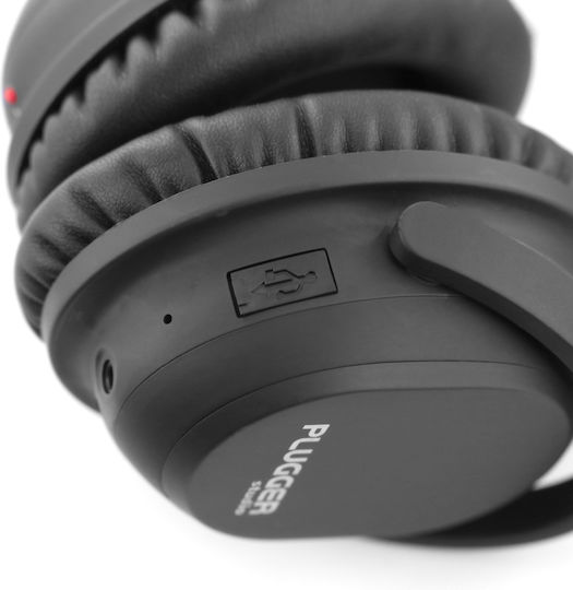 Plugger NRH30 Безжични / Жични Over Ear Слушалки с 10 часа Работа Черни