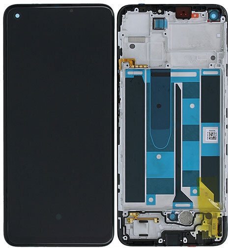Realme Οθόνη με Μηχανισμό Αφής και Πλαίσιο για Realme 8/8 Pro (Μαύρο)