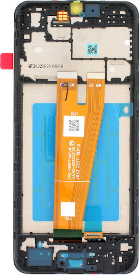 Samsung Screen with Touch Mechanism and Frame for Samsung Galaxy A04 (SM-A045) (Black)