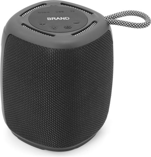 Gembird Ηχείο Bluetooth 5W με Ραδιόφωνο Μαύρο SPK-BT-LED-03-BK
