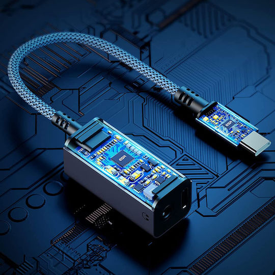 ESR Конвертор USB-C Мъжки В 3.5мм / USB-C 2x Женски Сив 1 Брой 2D505