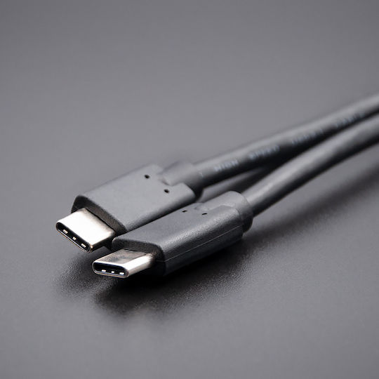 Qoltec USB 3.1 Cable USB-C male - USB-C Μαύρο 1.4m 52350