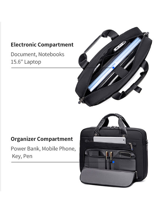 Arctic Hunter Shoulder / Handheld Bag for 15.6" Laptop Black GW00017-BK
