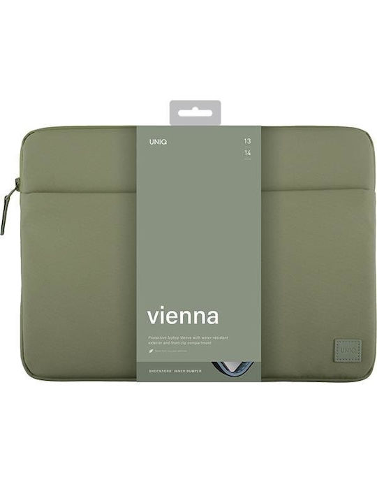 Uniq Αδιάβροχη Θήκη για Laptop 14" σε Πράσινο χρώμα UNIQ-VIENNA(14)-LAUGREEN