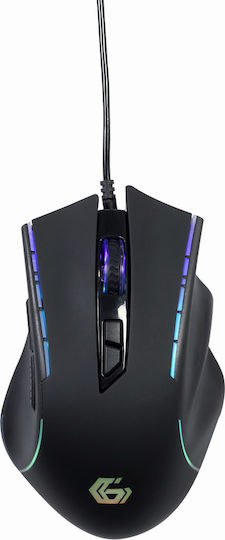 Gembird MUSG-RAGNAR-RX300 RGB Gaming Ποντίκι 12000 DPI Μαύρο