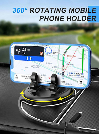 Moxom Car Mobile Mount 4.5" - 7" with Anti-Slip Surface Black