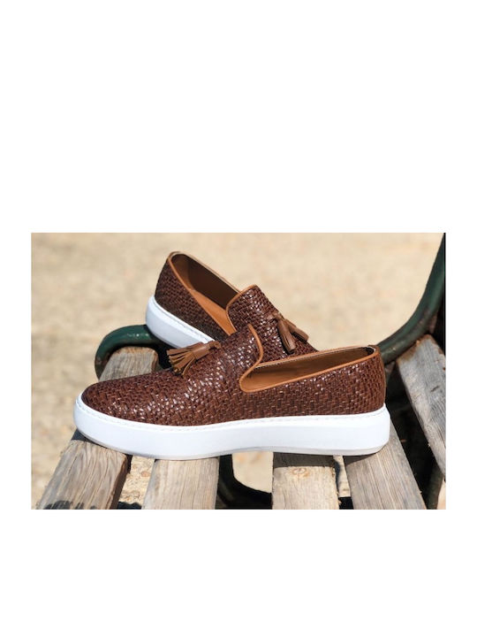 Ben Tailor Pantofi casual pentru bărbați Brown / Brown