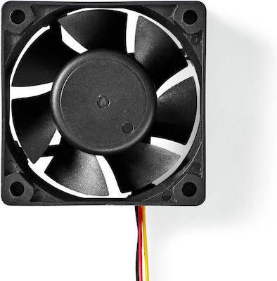 Nedis DCFAN6025BK Case Fan 60mm με Σύνδεση 3-Pin