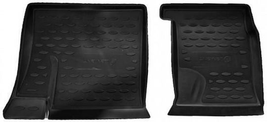 Novline Rear Mats 2pcs Tray Type for Nissan Qashqai+2 (7ΘΕΣΙΟ) 09/2008+ Black