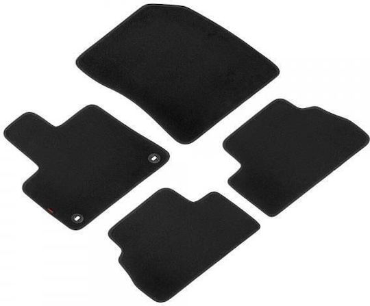 Lampa Set of Front and Rear Mats 4pcs for Peugeot Rifter Opel Combo Citroen Berlingo 2018+ Black