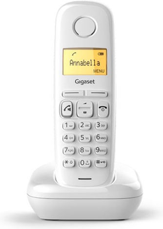Gigaset A270 Cordless Phone with Greek Menu White