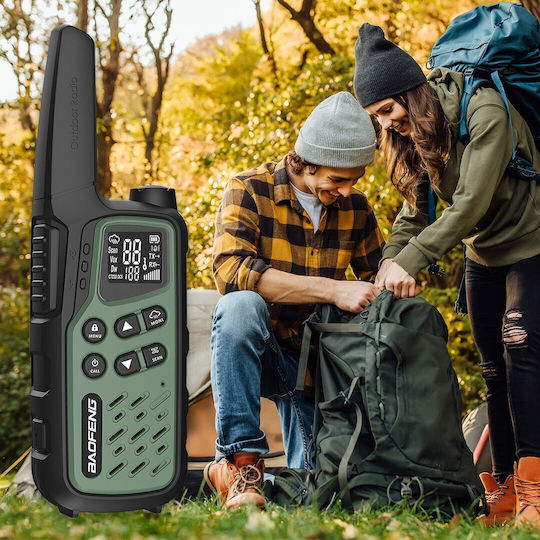 Baofeng Bf-t25e Wireless Transceiver PMR 0.5W with Monochrome Screen In Green Color