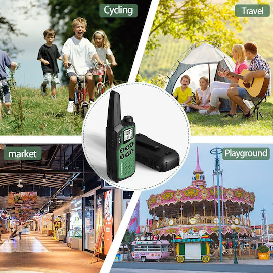 Baofeng Bf-t25e Wireless Transceiver PMR 0.5W with Monochrome Screen In Green Color