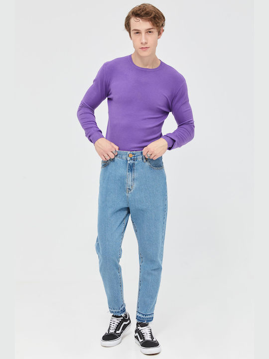 Aristoteli Bitsiani Men's Long Sleeve Sweater Purple