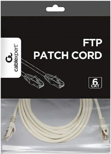 Gembird F/UTP Cat.6 (Gigabit) Καλώδιο Δικτύου Ethernet 5m Λευκό