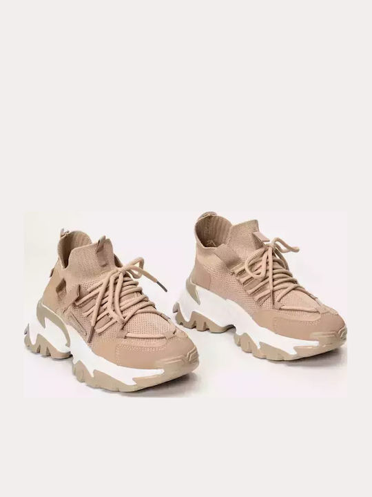 Γυναικεία Sneakers Μπεζ