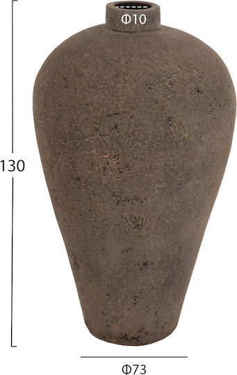 Freebox Floor Vase Ceramic Orange Dimensions 73x130cm Freebox Floor Vase Ceramic Orange Dimensions 73x130cm
