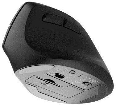 Natec NMY-2048 Ασύρματο Εργονομικό Bluetooth Vertical Ποντίκι Μαύρο