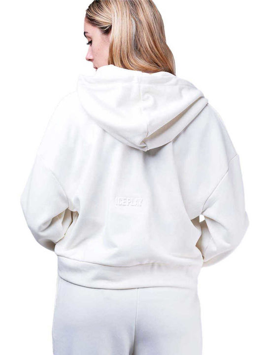 Ice Play Women's Hooded Cardigan Beige