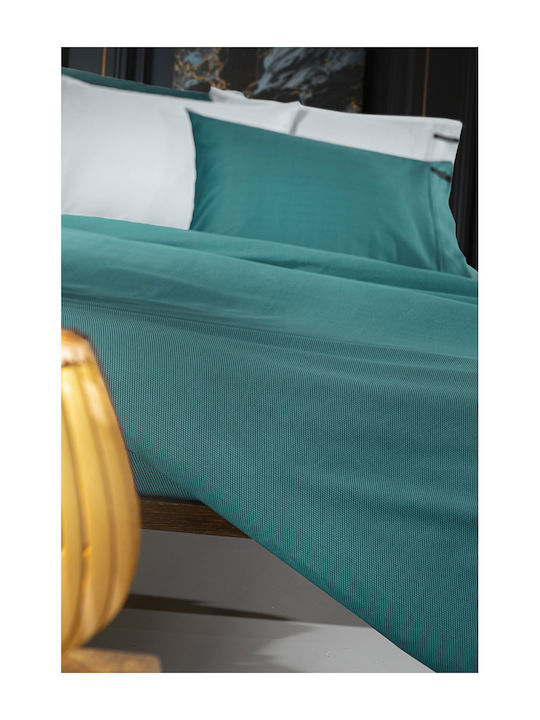 Guy Laroche Cearșaf King Size cu Elastic 180x200+35cm. Minimal Benzină